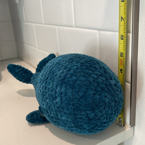 Plush Handcrafted Blue Whale Figure Toy 🐳 Amigurui Crochet Figure - Picture 8 of 9